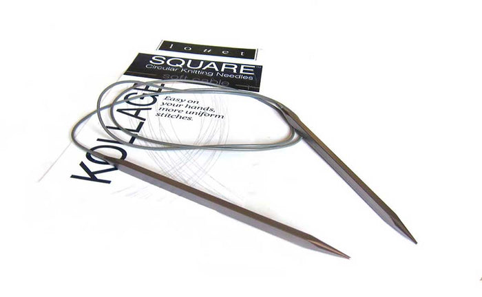 32" Square Circular Knitting Needles - Firm Cable