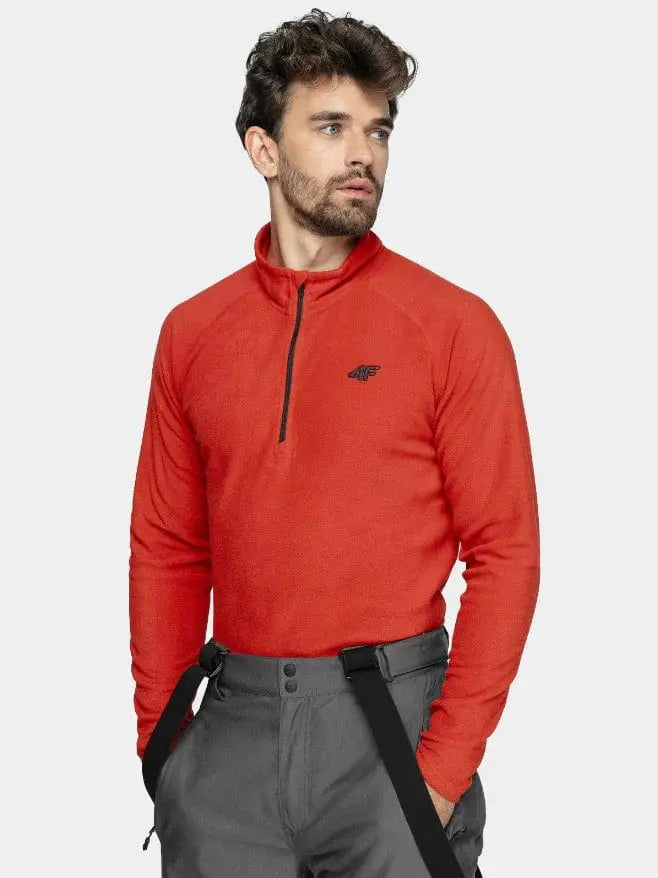 4F L / RED 4F Oku 1/4 Zip Top Red