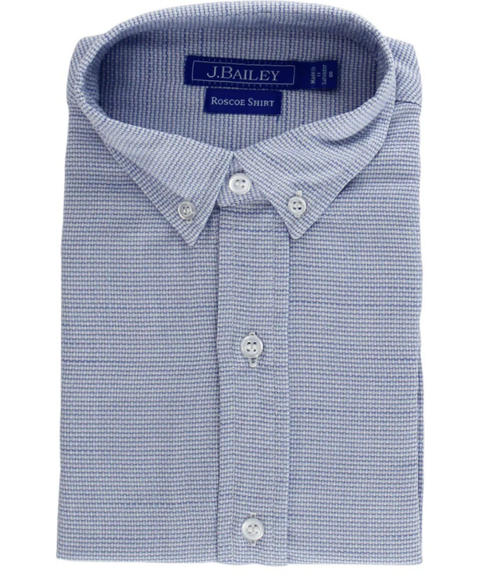 Bailey Boys-Roscoe Button Down - Sky