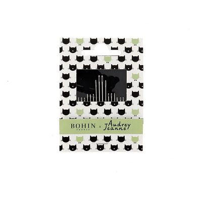Bohin Audrey Jeanne Cat Assorted Needle Book
