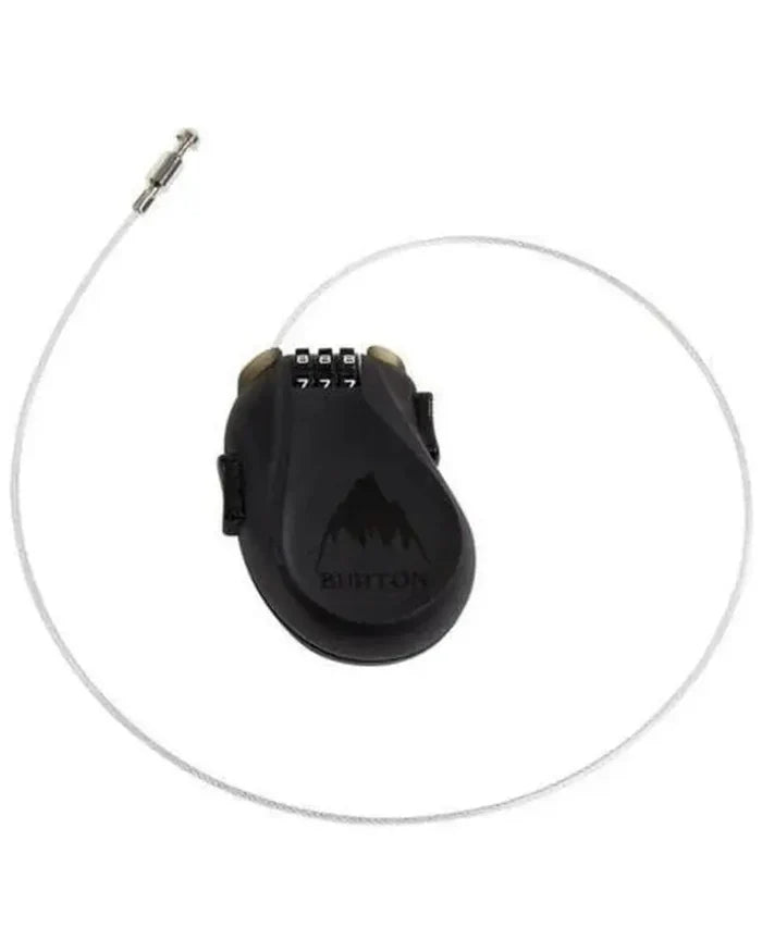 BURTON BLACK Burton Cable Lock - Lock Up Your Ride