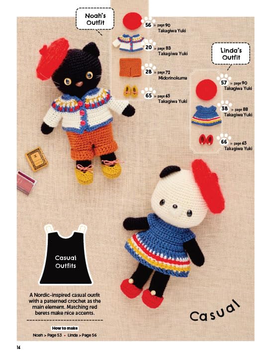 Crochet Cute Amigurumi Animals with Mix-and-Match Outfits