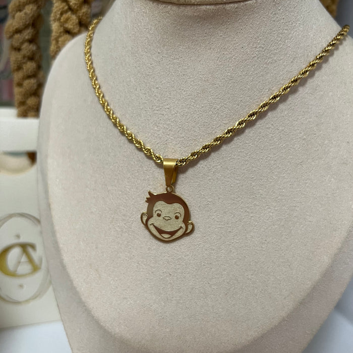 Custom Curious Monkey Necklace