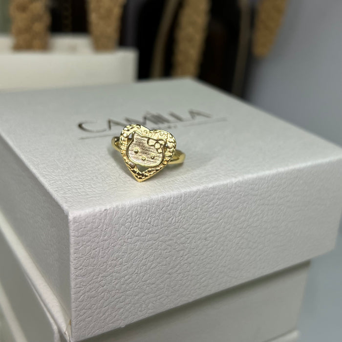 Custom Heart HK Nugget Ring