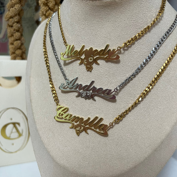 custom powerpuff girls name necklace
