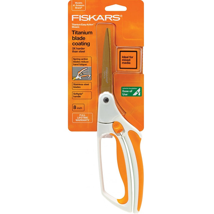 Easy Action Titanium Scissors 8"