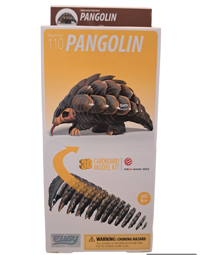 Eugy 3D Cardboard Model Kits - Pangolin