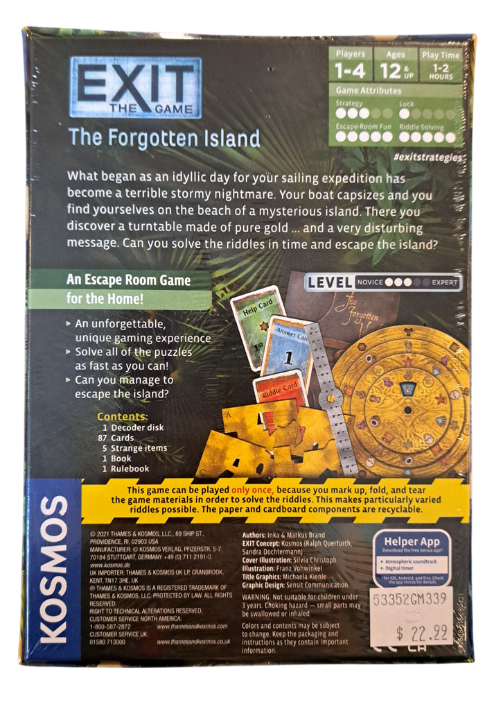 Exit The Game - The Forgotten Island