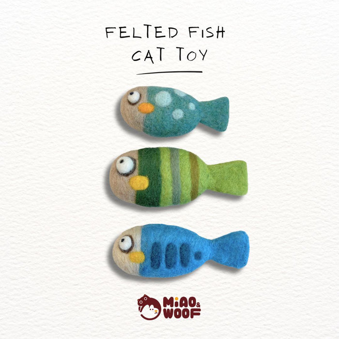 Felted Fish Cat Toy