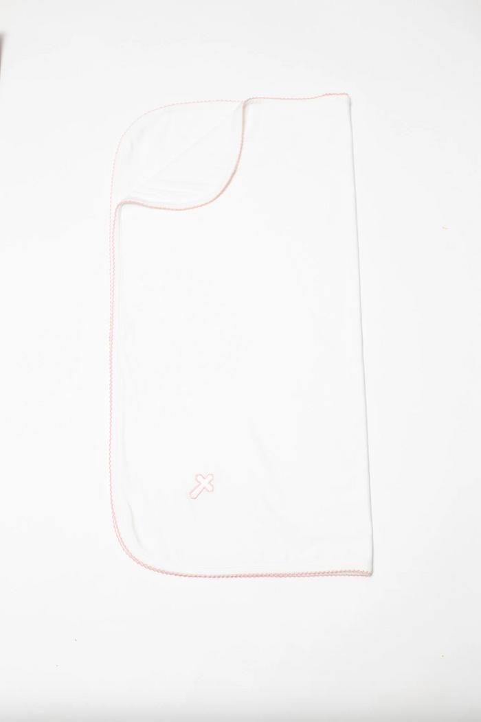 Goosie- Pink Cross Blanket