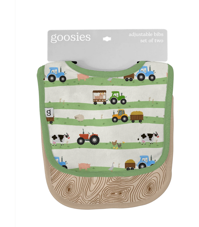 goosies Bib Set - Farm Stripes