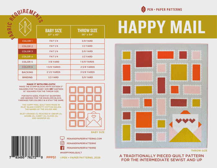 Happy Mail Quilt Pattern