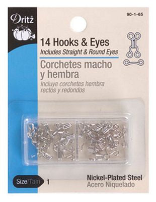 Hooks & Eyes 14 ct. size 1