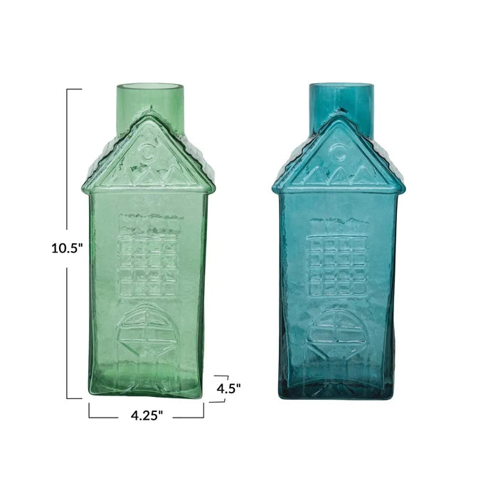 House Shaped Glass Vase
