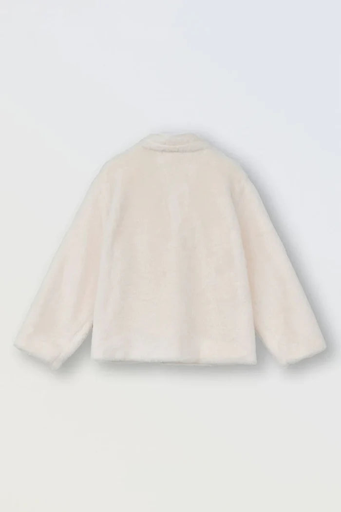 OFFWHITE SOFT TEXTURED COAT TWEEN- MOLLY BRACKEN