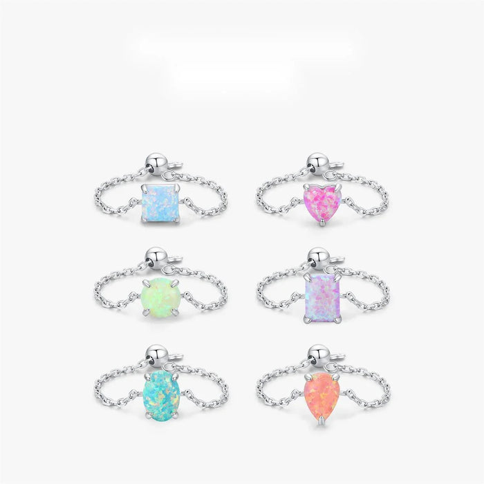 Opal Adjustable Chain Rings - camillaboutiqueshop