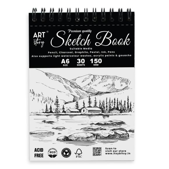 Premium Quality Sketchbook 4"x6"