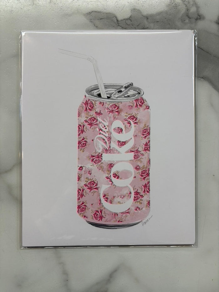 Rebecca Illustrated-Pink soda 8x10