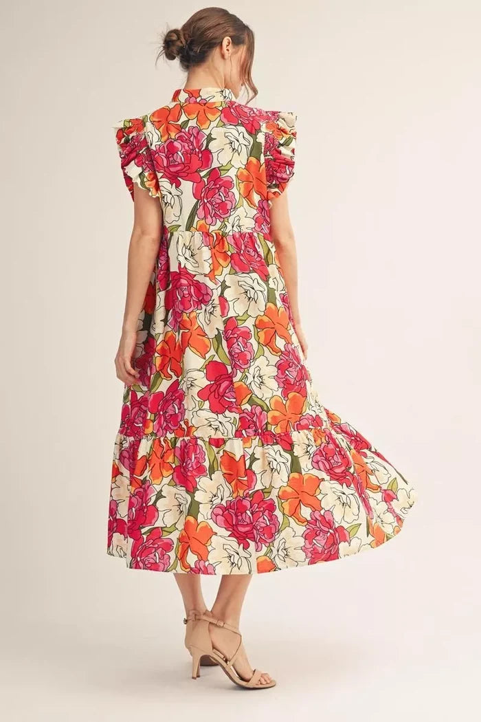 Red/Pink Mix Midi