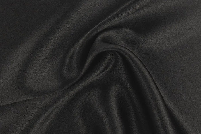 Satin Charmeuse Solid Black