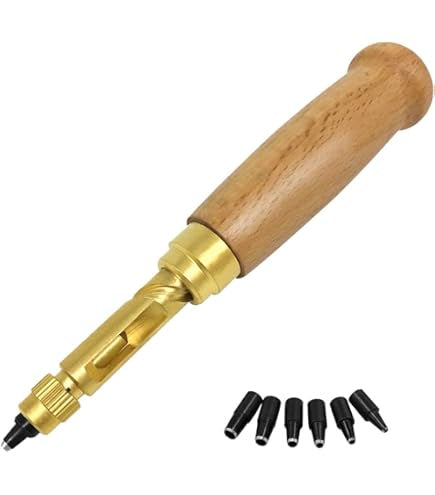 Screw Punch with 6 Replacement Heads