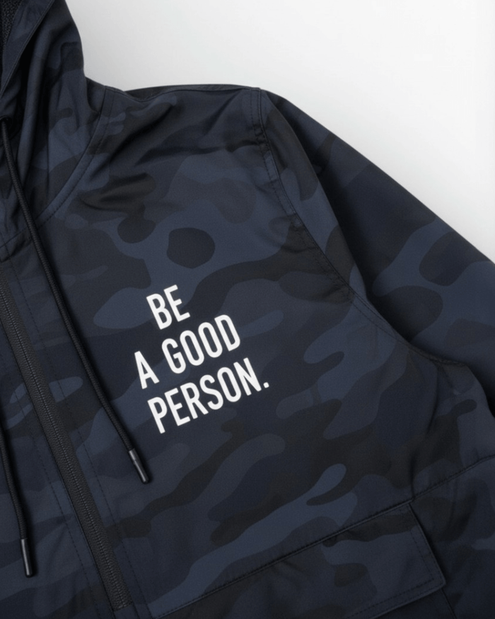 Signature Anorak - Black/ Navy Camo