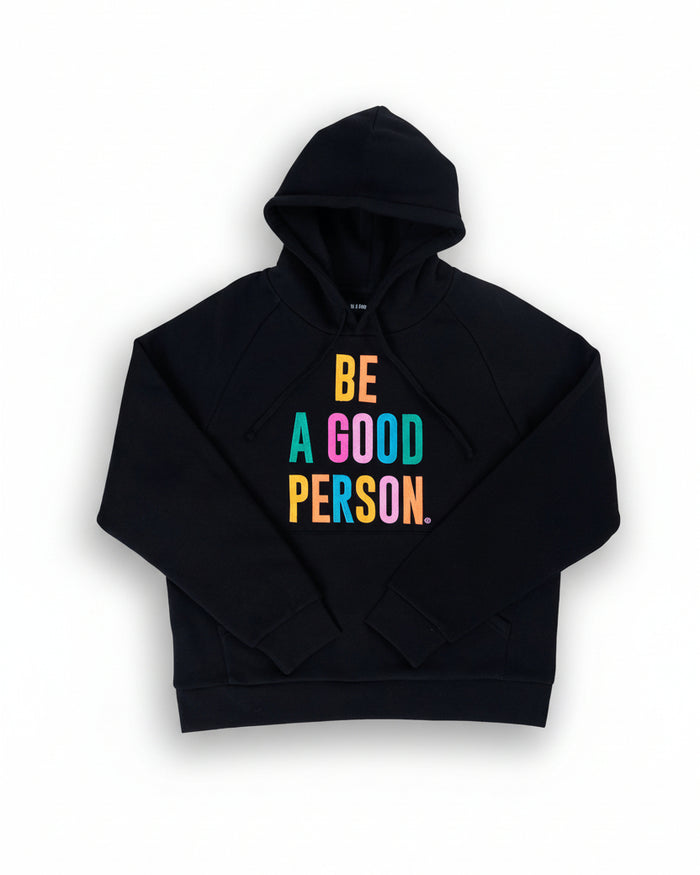 Signature Embroidered Hoodie - Black Color Spectrum