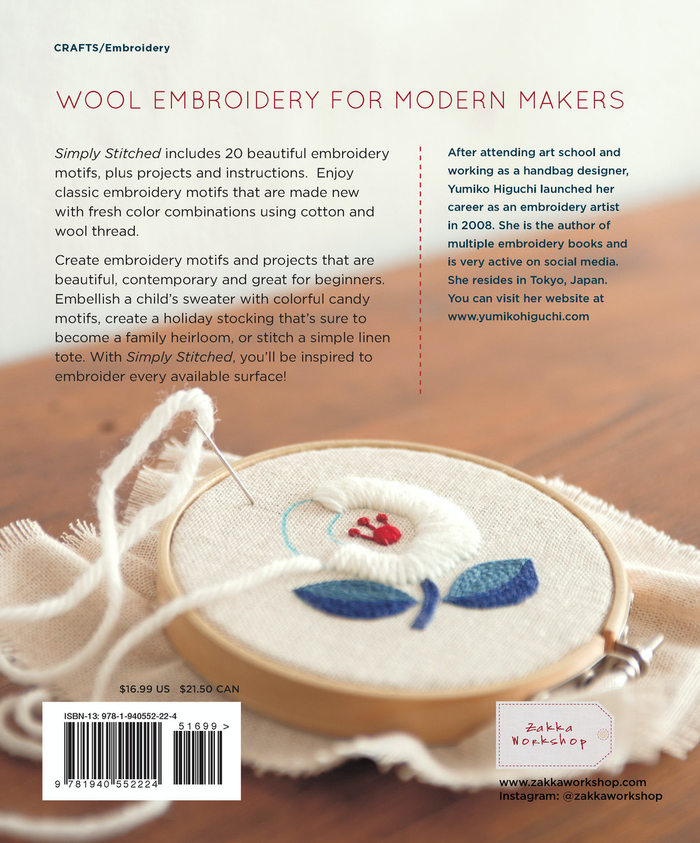 Simply Stitched: Beautiful Embroidery Motifs & Projects with Wool & Cotton