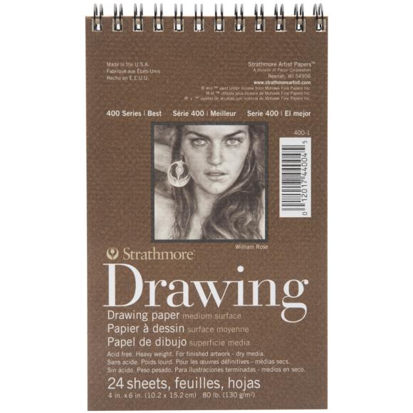 Spiral Drawing Paper Pad 4"x6"
