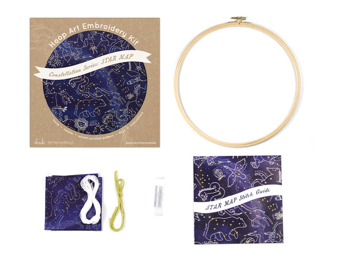 Star Map Embroidery Art Kit