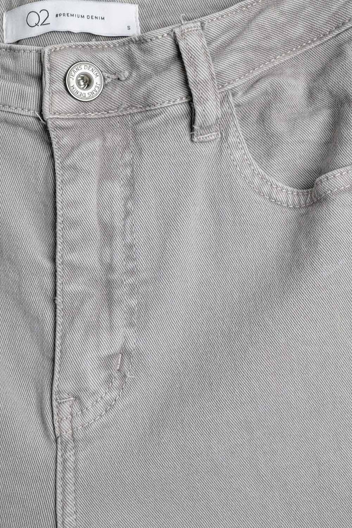 Straight leg Pants with cropped hem in Gray - trousers, Coloured Jeans