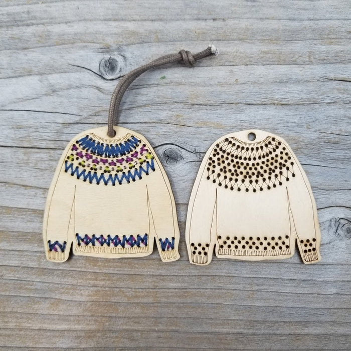 Sweater Ornament DIY - Ornament Blank