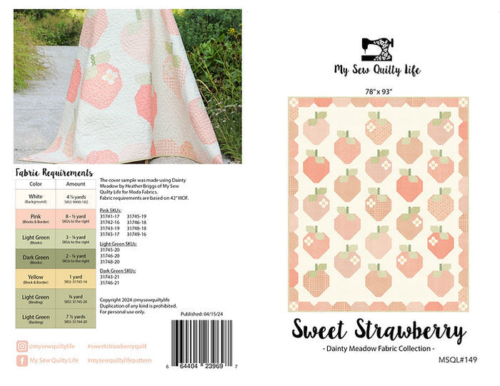 Sweet Strawberry Quilt Pattern