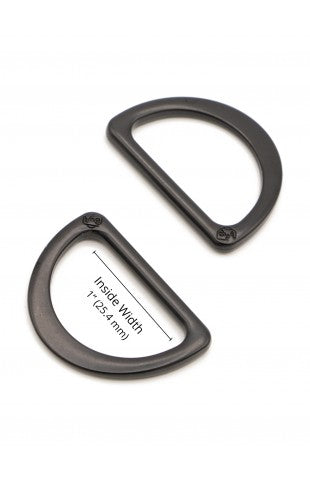1" Flat D-Rings (Set of 2)