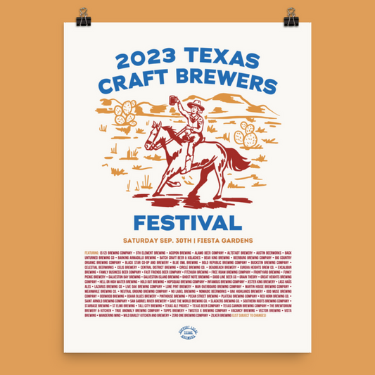 2023 Texas Craft Brewers Festival poster