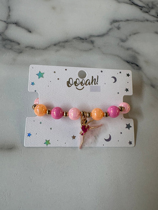 Dancer Charm Bead Bracelet