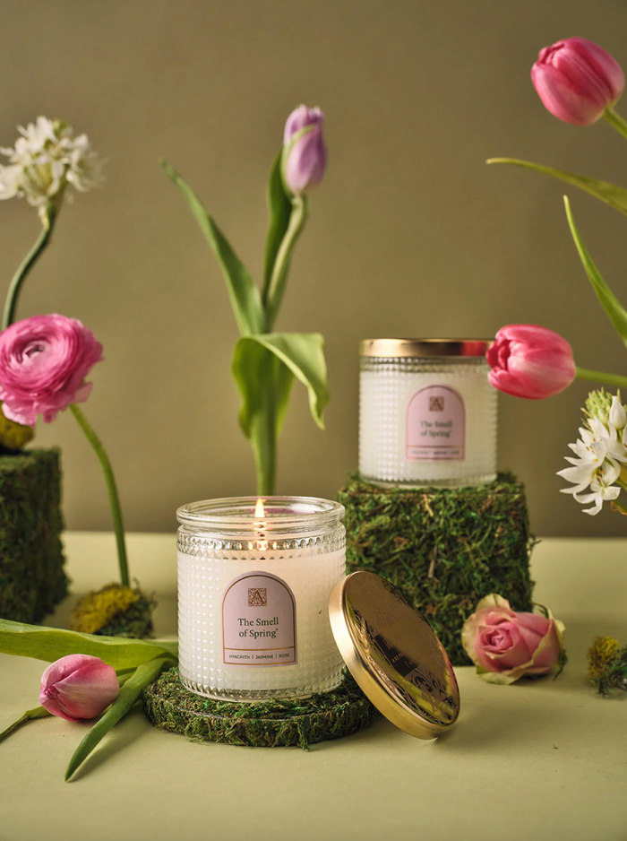 Aromatique-The Smell of Spring - Textured Glass Candle