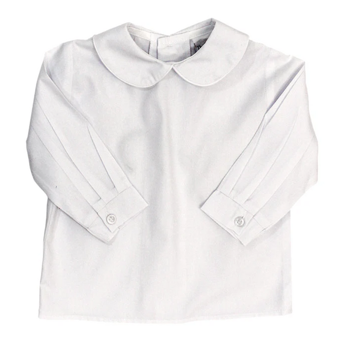 Bailey Boys-Boys Long Sleeve Button Back Shirt-White