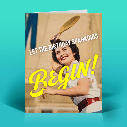 Birthday Spankings! Card