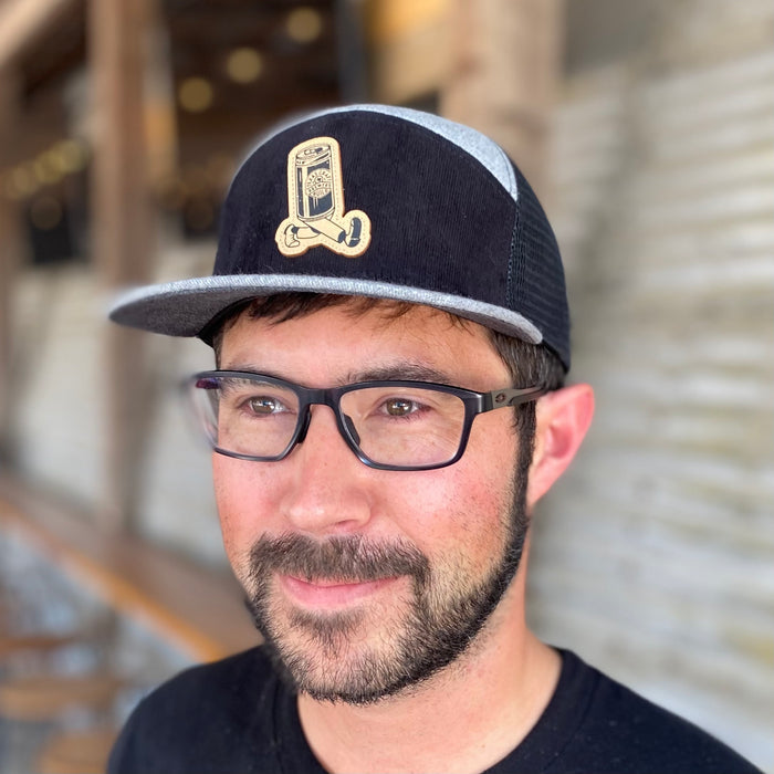 Black & Gray Walkie Can Hat