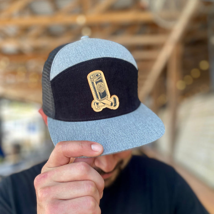 Black & Gray Walkie Can Hat