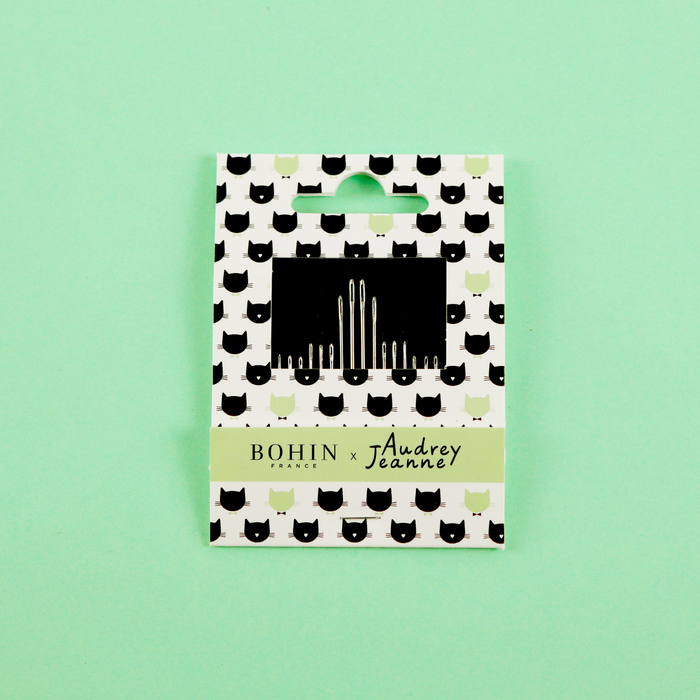 Bohin Audrey Jeanne Cat Assorted Needle Book