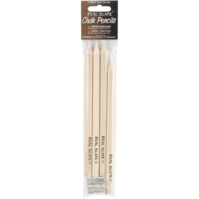 Chalk Pencils with Sharpener - 4 pack