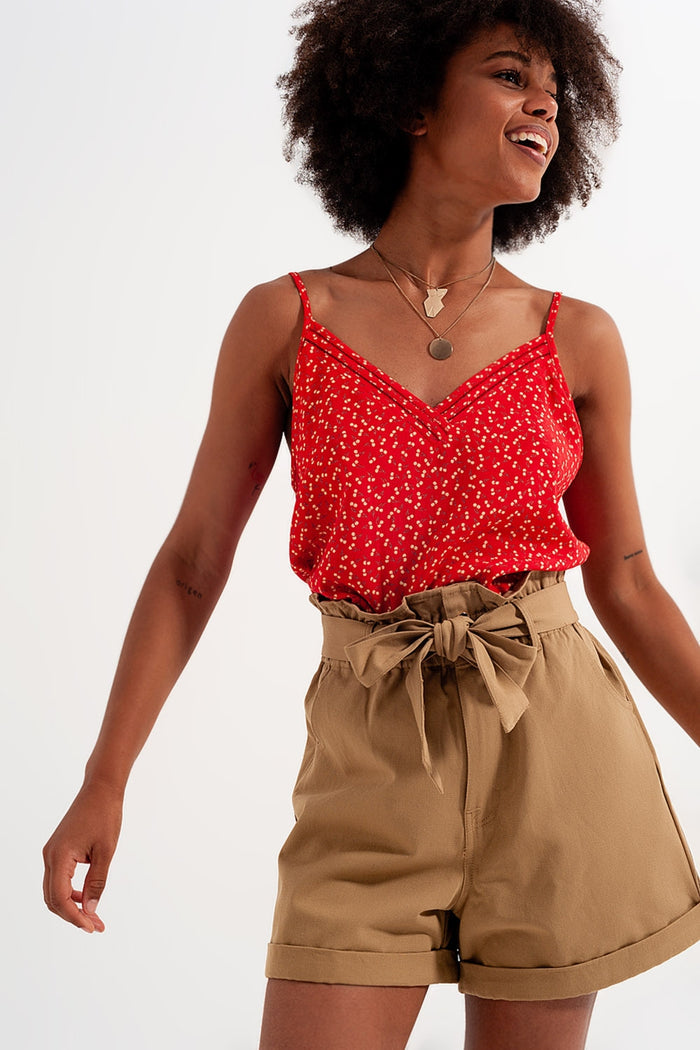 Cherry top in red