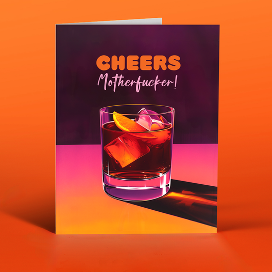 CLASSIC CHEERS MOFO congratulations card