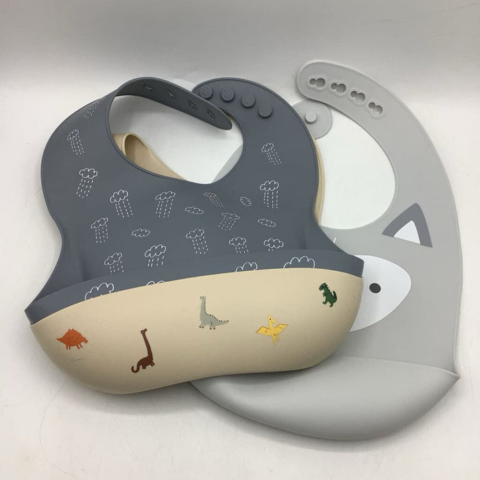 Cloud Island Silicone 3pc Food Catching Bibs