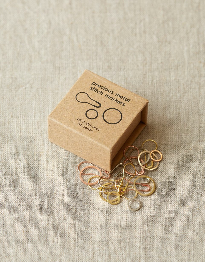 Cocoknits Precious Metal Stitch Markers - US 0-13/1-9mm (54 ct.)