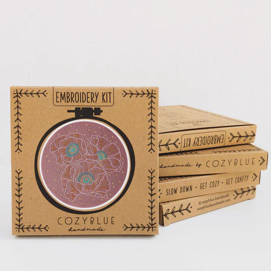 Cosmic Poppies Embroidery Kit