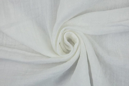 Cotton Double Gauze Solid Snow White