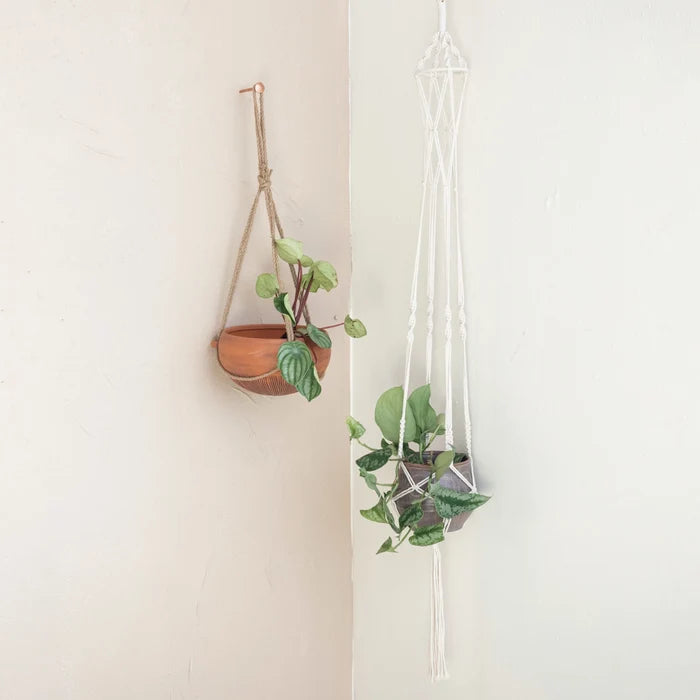 Cotton Macrame Hanging Basket